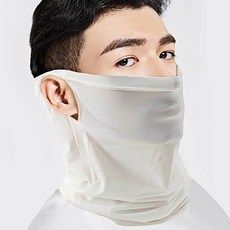 쿨 멀티스카프 귀걸이형 화이트 흡수 가벼움