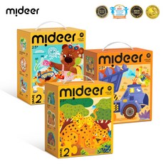 Mideer 미디어 레벨업 퍼즐 LEVEL 1, 1개, 동물, 1피스