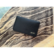 비오공방 소가죽 카드지갑 03 가죽공예 만들기 DIY 가방 키트 취미생활, 블랙, 1세트