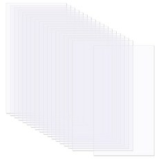 베네크레아 50매 내열 투명 아세테이트 시트 11.7x6.5인치 PET 플라스틱 필름 아트 크래프트 프로젝트 카드 앨범 사진 제작