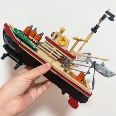 중국건축 경찰 보트/호버크래프트 조립블록(8살 소년 퍼즐), 조스 - 어선