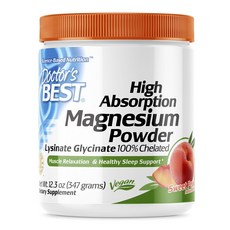 Doctor's BEST 高吸收鎂粉 蜜桃香, 1個, 347g