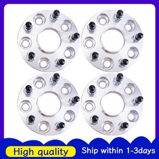 허브스페이스 휠 4개입 5x112mm에서 5x114.3mm 플랜지 허브센트릭 어댑터 스페이서 20mm 허브 센트릭 12x1.5 나사 피치, [01] 옵션1