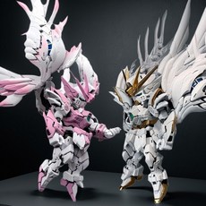 씨플 MGSD 윙건담 제로 EW 벚꽃 에디션 프라모델 조립 건프라 모빌슈트, 핑크 화이트