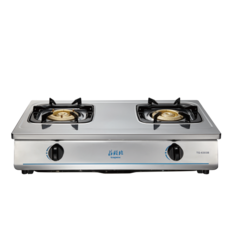 莊頭北copax TG-6303B 雙口不鏽鋼瓦斯爐 700mm寬 安全熄火 精準火力 適用天然氣, 天然氣, TG-6303B不含安裝