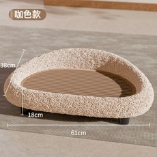 劍麻貓抓板貓窩 耐抓四季通用寵物床, 1個, 極簡劍麻墊沙發