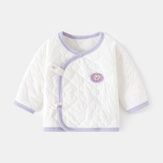 新生嬰兒純棉夾棉上衣