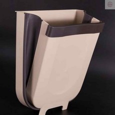 싱크대 도어걸이 휴지통 음식물 쓰레기통 10L대형, 베이지계열