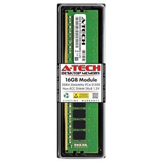 A-Tech 삼성 호환 M378A2K43DB1-CTD용 16GB RAM 교체품 DDR4 2666MHz PC4-21300 2Rx8 1.2V UDIMM Non-ECC 288핀 DI