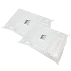 일자 투명 개별포장 빨대 7 x 210 mm, 1000개입, 2개