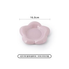 세라믹 애완 그릇 짧은 다리 넘어짐 방지 목 보호, 1개, 연보라색