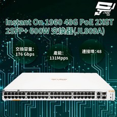Aruba HPE IOn 1960 48G PoE 2XGT 2SFP 600W 交換器 JL809A, 1個