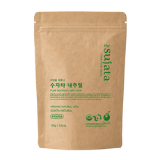 USDA 유기농 수자타 천연100% 헤나 가루 염색약, 내추럴, 1개
