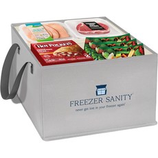 냉동고 위생 원래의 상자 정리함 적재 가능한 보관 깊은 손잡이 튼튼한 방수 일반 15x14x9, Regular 15x14x9"