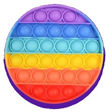 키즈캠핑 선물용 손장난감 톡톡 누르는 푸시팝/ 뽁뽁이장난감 누르기배틀 멍때리기, 3개, 3.원형