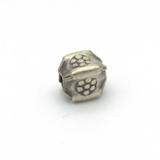 카렌실버 925 은 플라워 앤틱 입체 사각 모양 L 관통형 펜던트 목걸이 팔찌 DIY 재료