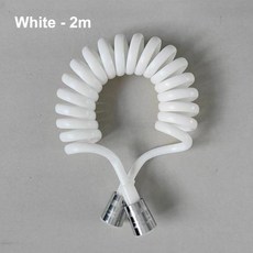 휴대용 비데 샤워 헤드 노즐 호스 자체 이중, 6)White-2M hose