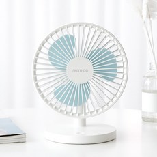 [무소음] 오토라 탁상용 무선 선풍기 [독서실 사무실 사용 가능], 화이트, AURORA-FAN02 화이트, AURORA-FAN02