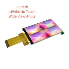 TFT LCD 컬러 스크린 터치 패널 320x480 HD 3 5 인치 ILI9486 ILI9488 R61529 IPS 풀 뷰 슈퍼 와이드 비주얼 40 핀 소켓, [01] ILI9486 No Touch, 1개