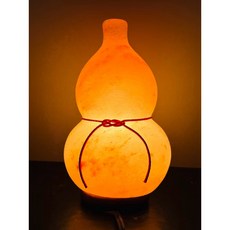 大葫蘆鹽燈 招財金黃光 事事如意金錢結 化煞招財 鎮宅轉運 凈化空氣 長明燈 臥室 玄關 開運鹽燈 招財擺飾