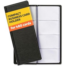 명함 홀더 오거나이저 - 480장의 카드용 책 공간 절약형 블랙 지갑 신용 카드 및, 명함 홀더 오거나이저 - 480장의 카드용 책 공간 절