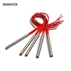 SNDHEATER 5pcs 220V 카트리지 가열 요소 10MM 전기 히터 막대 400W 길이, 20 220V 10x100mm 250W