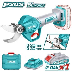TOTAL 20V 鋰電無刷果樹剪 0-30mm, 1個