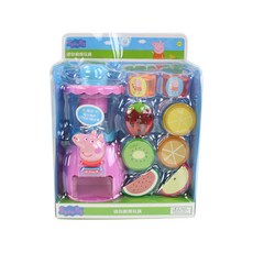 小豬佩奇榨汁機兒童過家家玩具，3到6歲兒童切切樂水果攪拌機，角色扮演玩具, 1個, 小豬佩奇果汁機