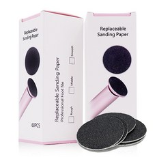 美腳神器替換砂紙組，專業足部護理，輕鬆去除老繭死皮，多種粗細可選，經濟實惠, 60片, #180