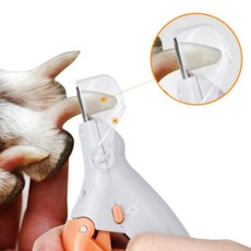 혈관확인 상처방지 발톱깎이 강아지 엘이디 라이트 고양이 소형견 미용가위, 1개, 1jsb LED반려동물발톱깎기