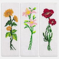 케이도 3피스 크로스 북마크 키트 초보자를 위한 DIY 스탬프 자수 북마크 키트 책 애호가를 위한 크로스 프로젝트 14개 포함
