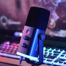 [와디즈완판] FIFINE AM8 피핀 게이밍 다이나믹마이크+거치대 세트 구성 최신형 XLR USB-C 트위치 스트리밍 게임방송용 보컬녹음용 슈어 급 가성비, 블랙+거치대