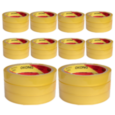 오공 OPP 물레방아 리필용 중포장 문구테이프 16mm x 25m, 투명, 30개