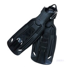 SAEKODIVE 2510 MARATEA 潛水蛙鞋 拉環快卸式彈簧蛙鞋帶, 黑色,L