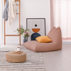 보니타 대형 파우치 P202 에어매쉬 빈백소파, 라떼