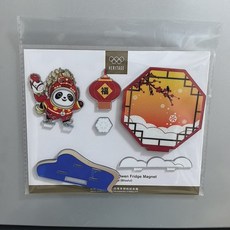 北京2022 冬奧會 四周年紀念 冰箱貼, 如圖所示