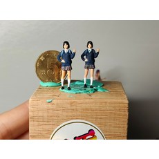 力天微縮 女中學生jk模型 附五官設計, 參考詳情頁
