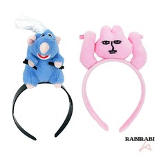 . 두손집게인형머리띠 . 토끼 귀여운액세서리