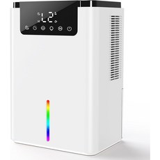 2025년형 소형 제습기 대용량 2200ml (74.4 fl oz) 최대 18개의 다다미가 있는 방에 적합 이중 펠티어 방식 제습 건조기 옷장용 공기청정기 저소음 완벽한 기능, 싱글 코어 600ml/일