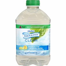 Thick and Easy Thickened Water with Natural Lemon Flavor Nectar Consistency - Sold by (6)-48Oz B, 946ml