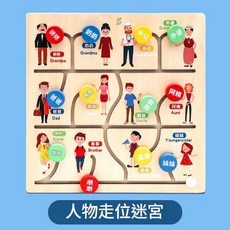 早教木質益智玩具 幼兒童多功能字母配對迷宮教具, 1個