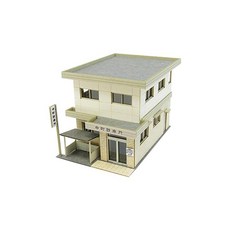 산케이 1/150 추억의 지오라마 시리즈 진료소 페이퍼크래프트