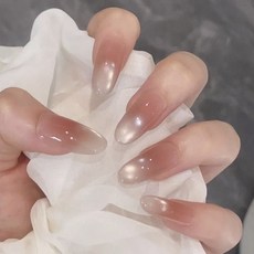 DFMEI 10片手工甲貓眼粉色蝴蝶穿戴甲甲片成品可拆卸美甲ins風夜市擺攤, 1個, 1g, E90晨露:M【袋裝】送工具包5件套