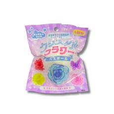 KBLS 晶彩花朵造型入浴球 多款可愛造型 寶寶泡澡玩具 享受繽紛沐浴時光, 1253水晶花, 1個