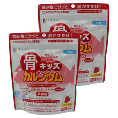 화인재팬 뼈키즈 칼슘 딸기 맛 파우더, 140g, 2개