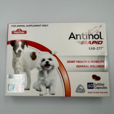 Antinol 安適得 酷版 寵物關節保健 軟膠囊 60顆 紐西蘭原裝, 60份, 1個