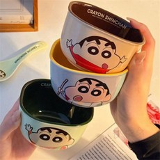 [짱구] 사각 투톤 아기식기 어린이식기 유아식기, 커피
