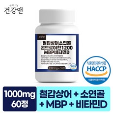 철갑상어 소연골 콘드로이친 1200 저분자 C6S 6형 식약청 HACCP 인증 1000mg, 1개, 60정