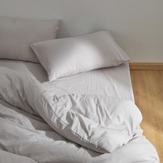 HOMERA 호메라 사계절 호텔식 싱글 초속건조 편안한 부드러운 이불커버, 소프트 그레이