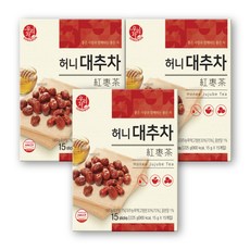 송원 우리차 허니 대추차, 15g, 15개입, 3개